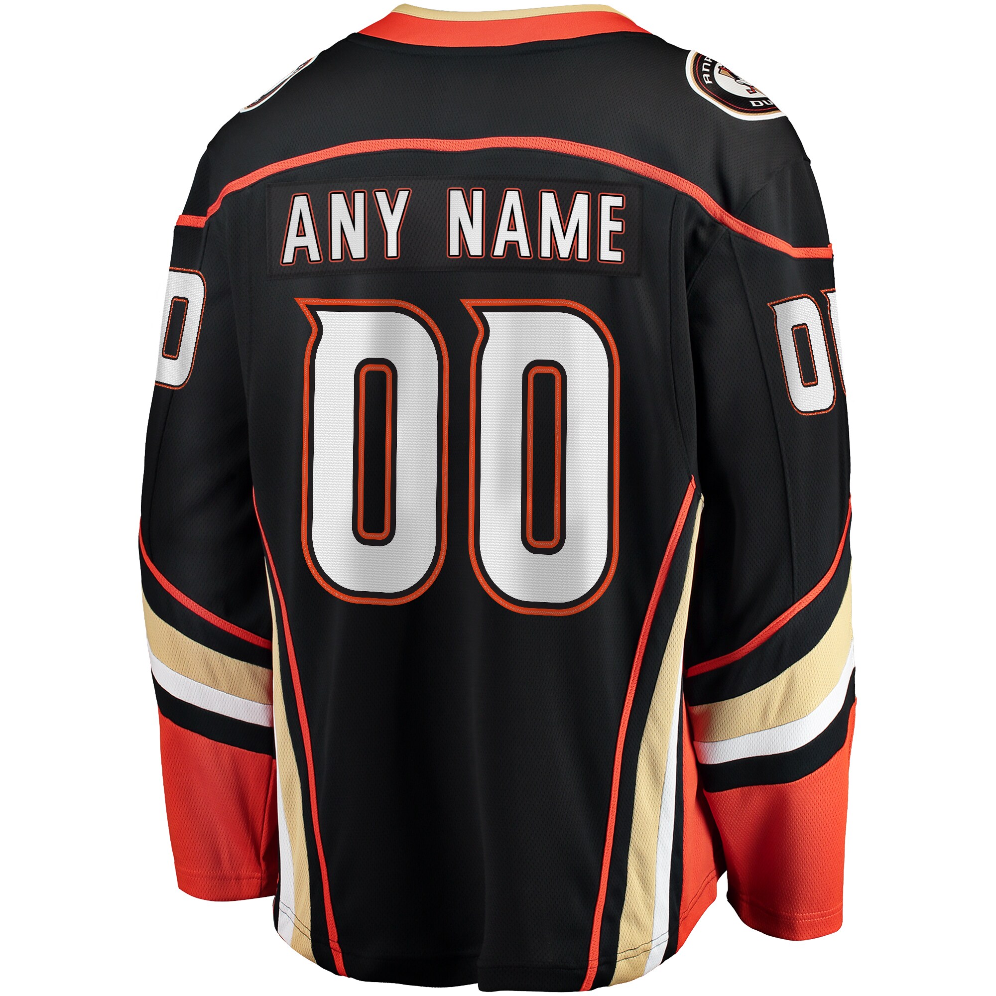 Anaheim Ducks Fanatics Home Breakaway Custom Jersey - Black