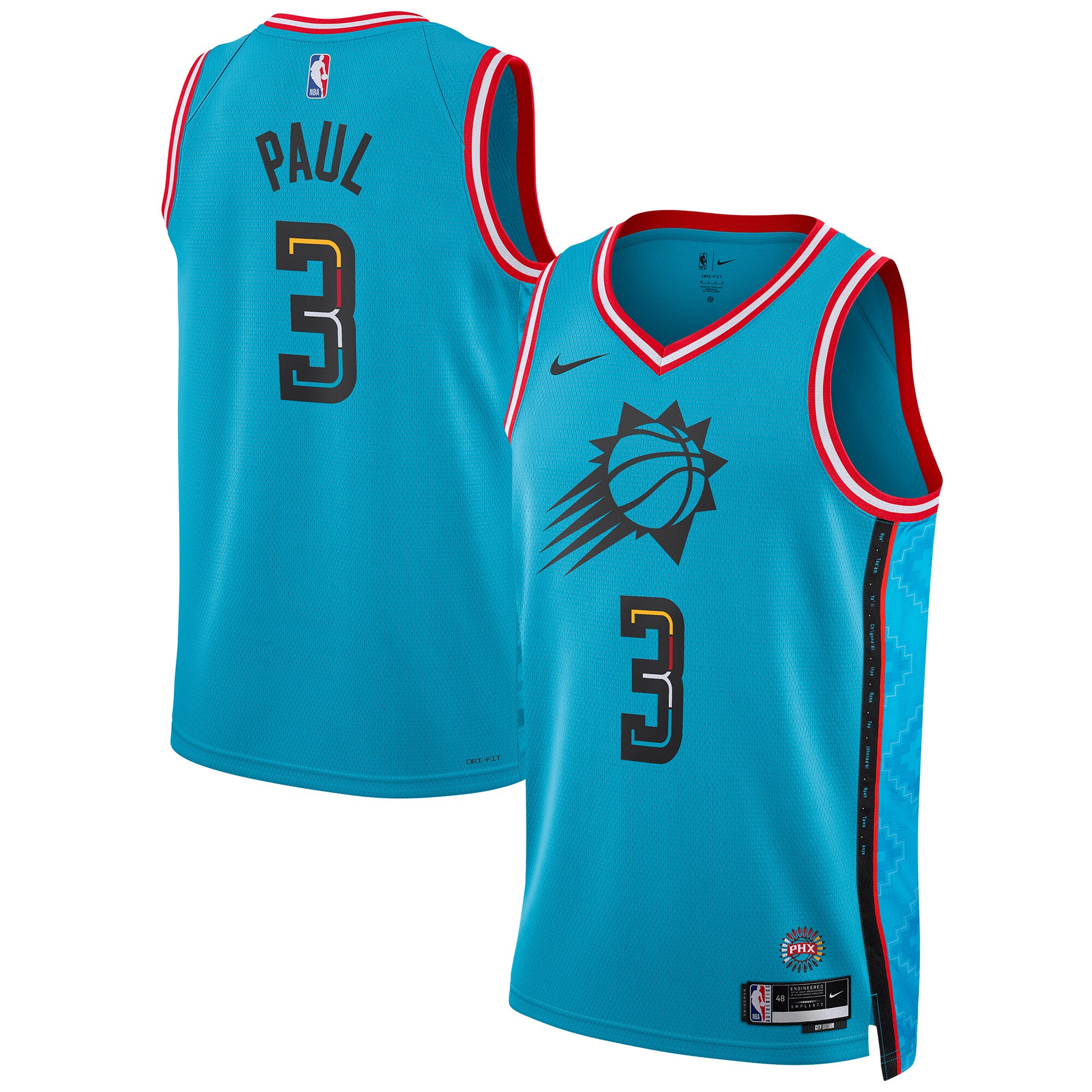 Chris Paul Phoenix Suns  Unisex 2022\/23 Swingman Jersey - City Edition - Turquoise