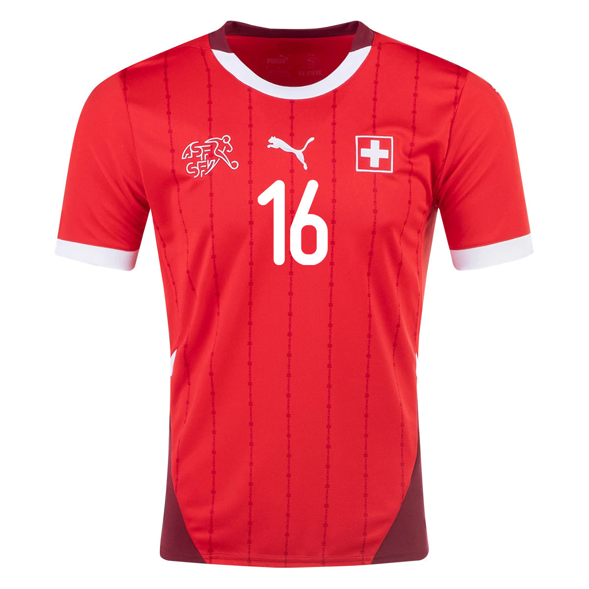 Eray Cömert 16 Switzerland National Team 2024/25 Home Men Jersey - Red