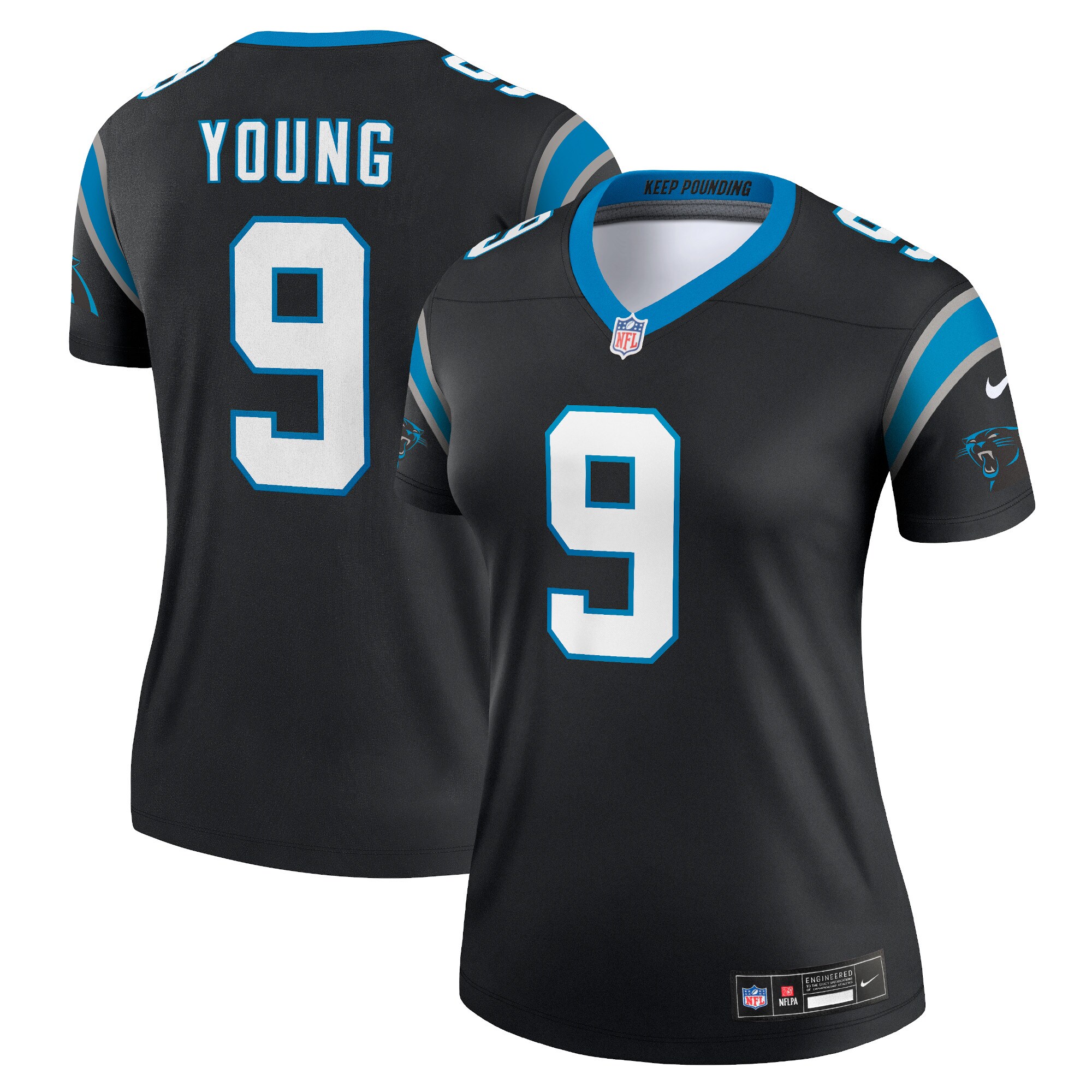 Bryce Young Carolina Panthers  Women's  Legend Jersey - Black