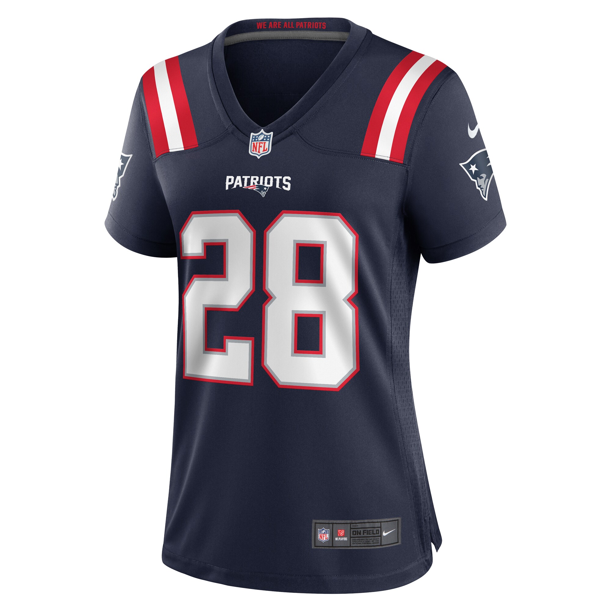 Ameer Speed New England Patriots  Women's Team Game Jersey -  Navy