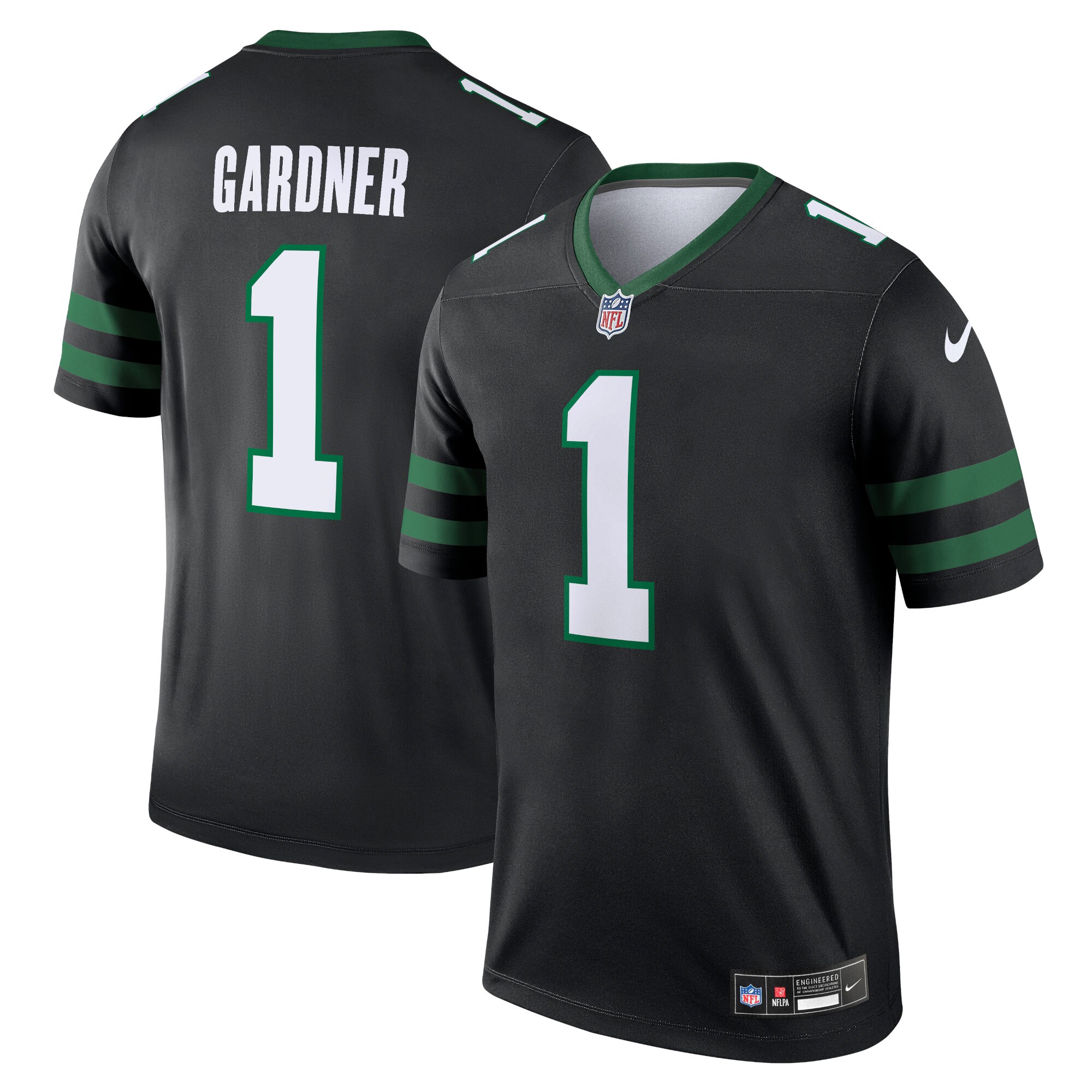 Ahmad Sauce Gardner New York Jets  Alternate Legend Jersey  - Legacy Black