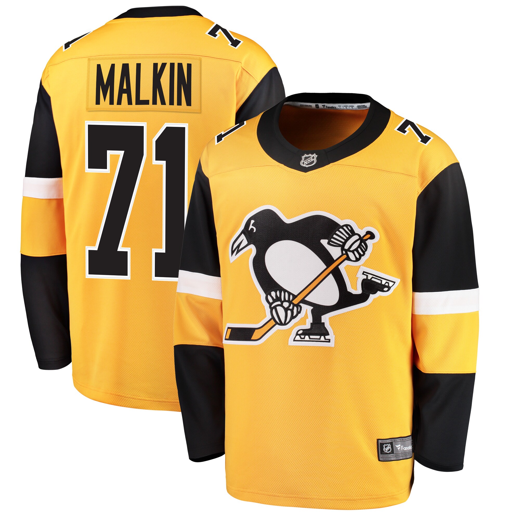 Evgeni Malkin Pittsburgh Penguins Fanatics Youth Alternate Breakaway Player Jersey - Gold