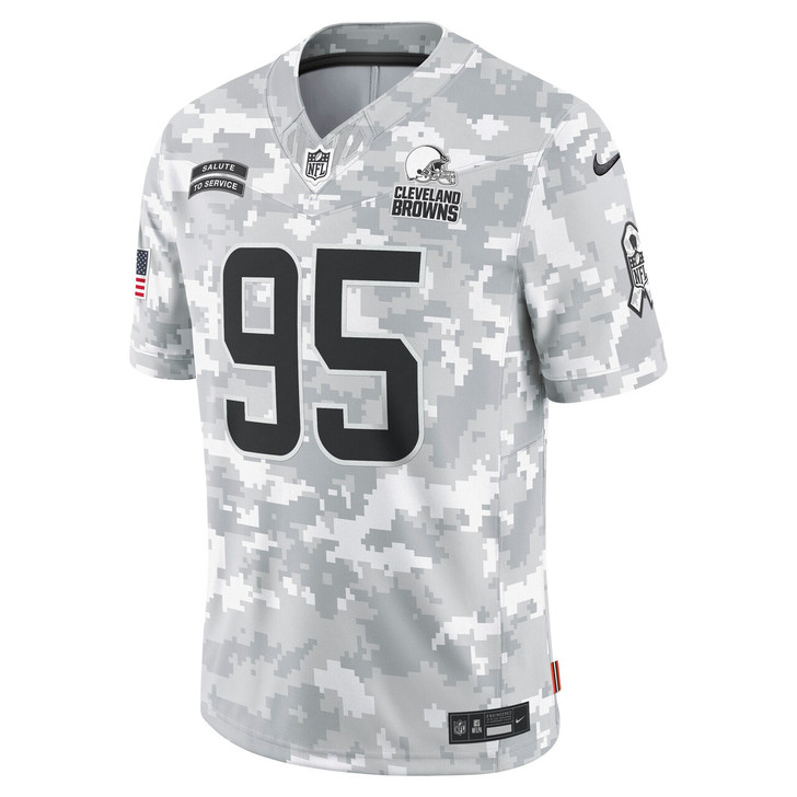Myles Garrett Cleveland Browns 2024 Salute to Service Limited Jersey - Arctic Camo