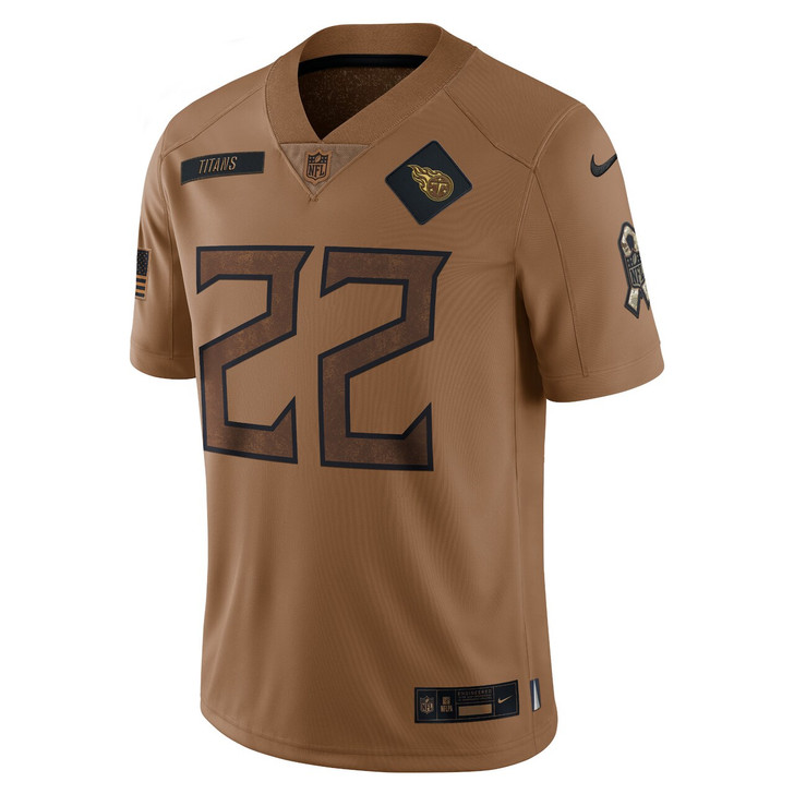 Derrick Henry Tennessee Titans Women's 2023 Salute To Service Limited Jersey - Brown