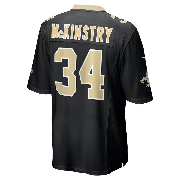 Ga'Quincy��McKinstry��New Orleans Saints 2024 Player Game Jersey - Black