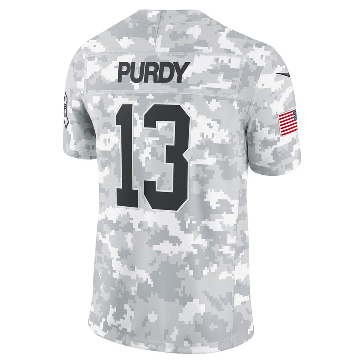Brock Purdy San Francisco 49ers 2024 Salute to Service Limited Jersey - Arctic Camo