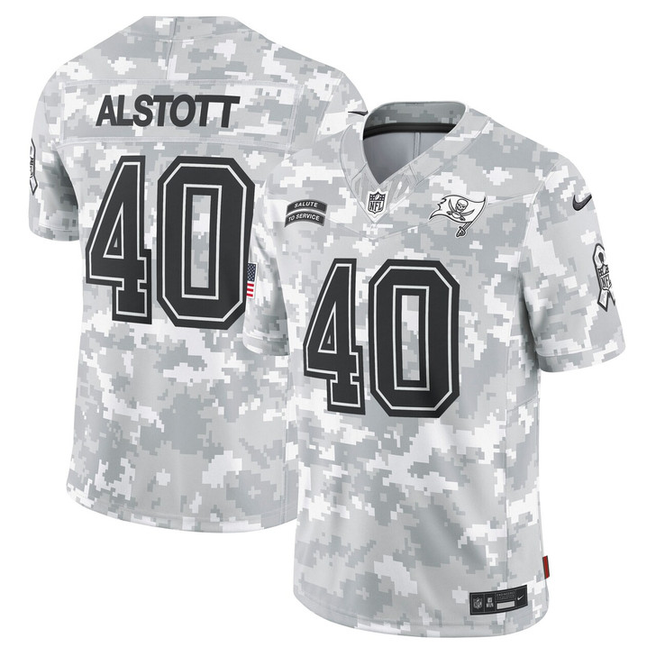 Mike Alstott Tampa Bay Buccaneers 2024 Salute to Service Retired Player Limited Jersey - Arctic Camo