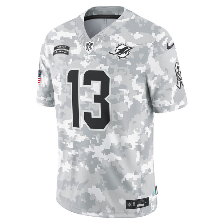 Dan Marino Miami Dolphins 2024 Salute to Service Retired Player Limited Jersey - Arctic Camo