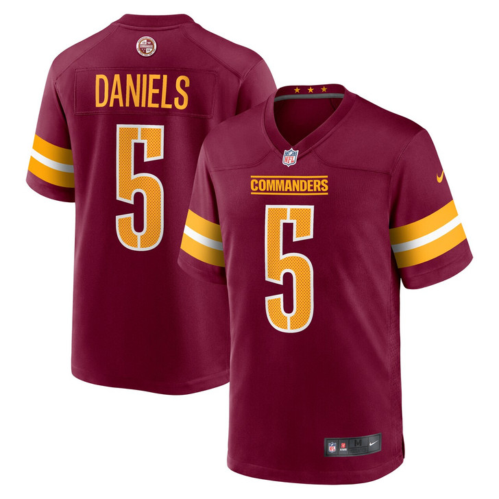 Jayden Daniels Washington Commanders 2024 First Round Pick Player Game Jersey - Burgundy