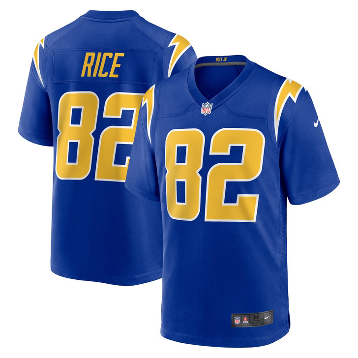 Brenden Rice Los Angeles Chargers 2024 2nd Alternate Game Player Jersey - Royal