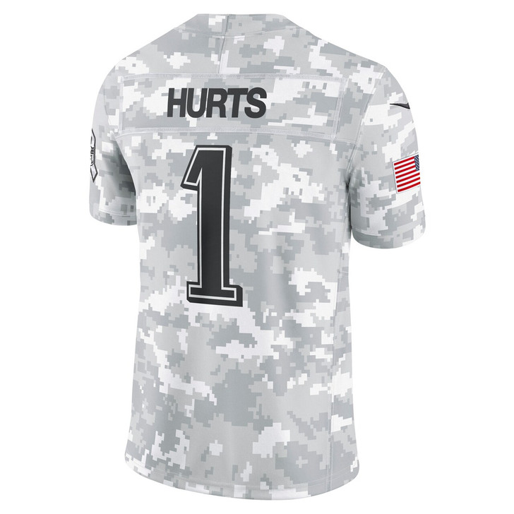 Jalen Hurts Philadelphia Eagles 2024 Salute to Service Limited Jersey - Arctic Camo