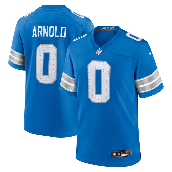 Terrion Arnold Detroit Lions 2024 First Round Pick Player Game Jersey - Blue
