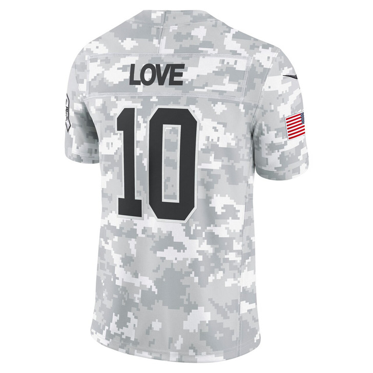 Jordan Love Green Bay Packers 2024 Salute to Service Limited Jersey - Arctic Camo