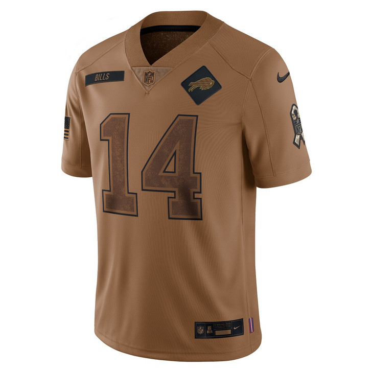 Stefon Diggs Buffalo Bills Women's 2023 Salute To Service Limited Jersey - Brown