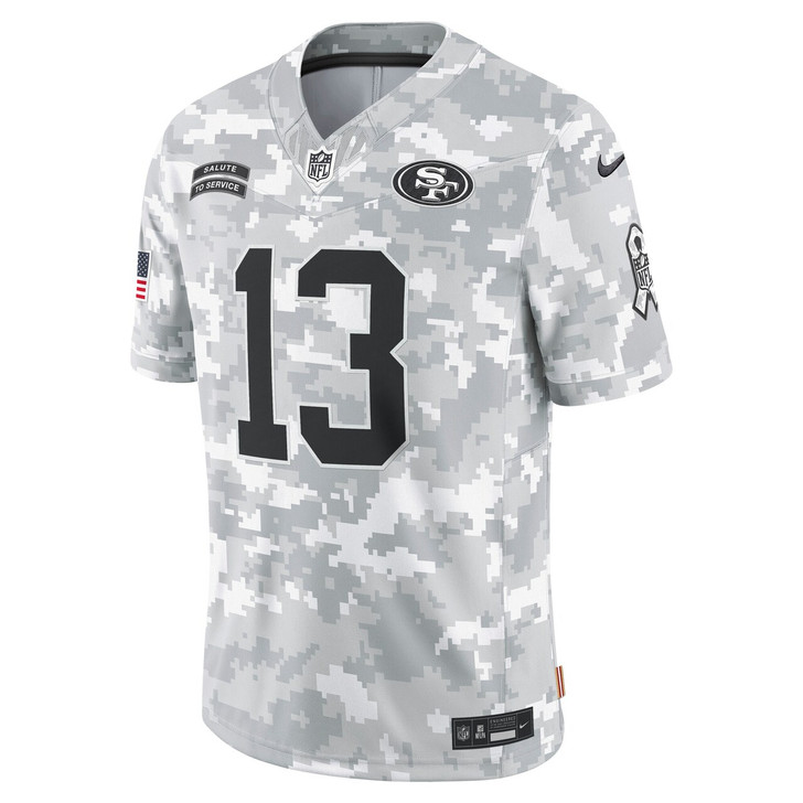 Brock Purdy San Francisco 49ers 2024 Salute to Service Limited Jersey - Arctic Camo