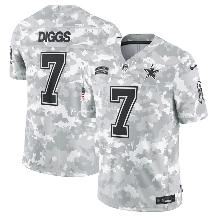Trevon Diggs Dallas Cowboys 2024 Salute to Service Limited Jersey - Arctic Camo