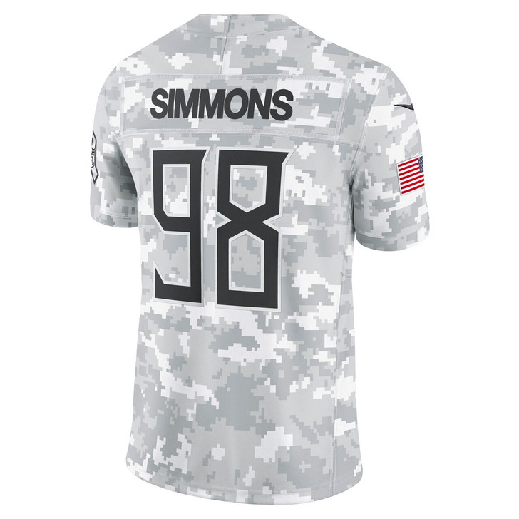 Jeffery Simmons Tennessee Titans 2024 Salute to Service Limited Jersey - Arctic Camo