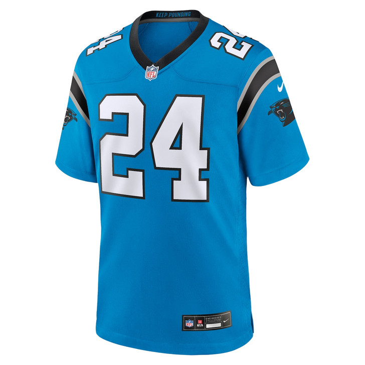 Jonathon Brooks Carolina Panthers 2024 Alternate Game Player Jersey - Blue