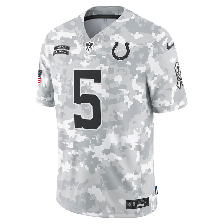 Anthony Richardson Indianapolis Colts 2024 Salute to Service Limited Jersey - Arctic Camo