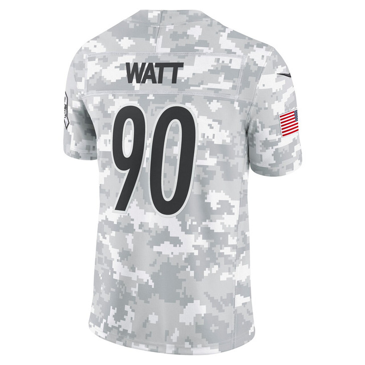 T.J. Watt Pittsburgh Steelers 2024 Salute to Service Limited Jersey - Arctic Camo