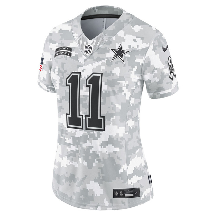 Micah Parsons Dallas Cowboys Women's 2024 Salute to Service Limited Jersey - Arctic Camo