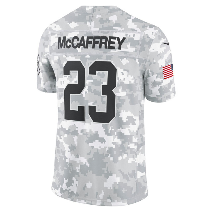 Christian McCaffrey San Francisco 49ers 2024 Salute to Service Limited Jersey - Arctic Camo