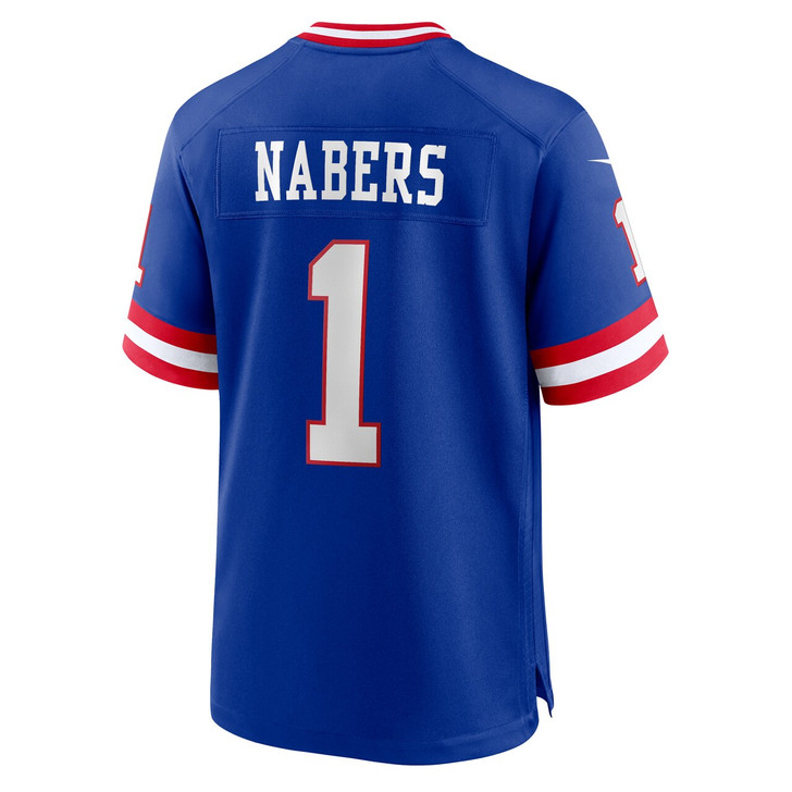 Malik Nabers New York Giants 2nd Alternate 2024 Game Jersey - Royal