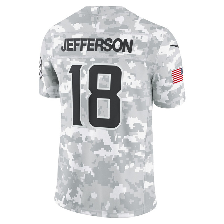 Justin Jefferson Minnesota Vikings 2024 Salute to Service Limited Jersey - Arctic Camo