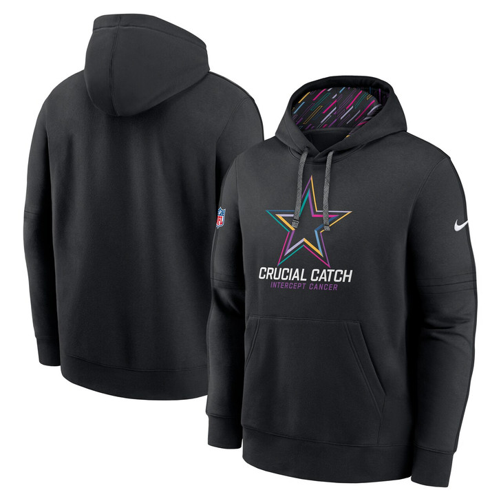 Dallas Cowboys 2024 Crucial Catch Club Pullover Hoodie - Black