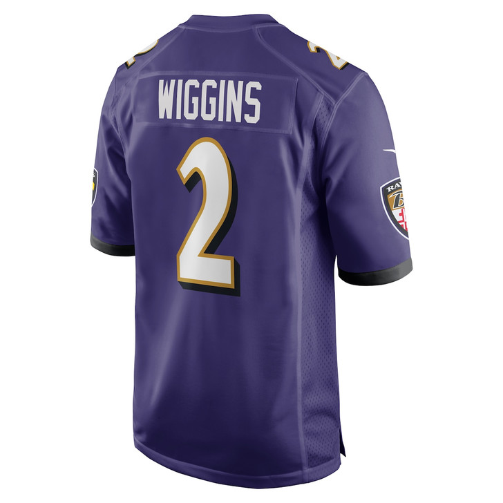 Nate Wiggins Baltimore Ravens 2024 First Round Pick Player Game Jersey - Purple