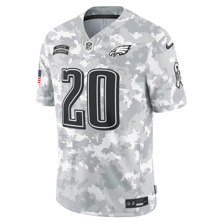 Brian Dawkins Philadelphia Eagles 2024 Salute to Service Retired Player Limited Jersey - Arctic Camo