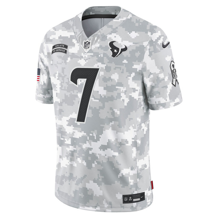 C.J. Stroud Houston Texans 2024 Salute to Service Limited Jersey - Arctic Camo