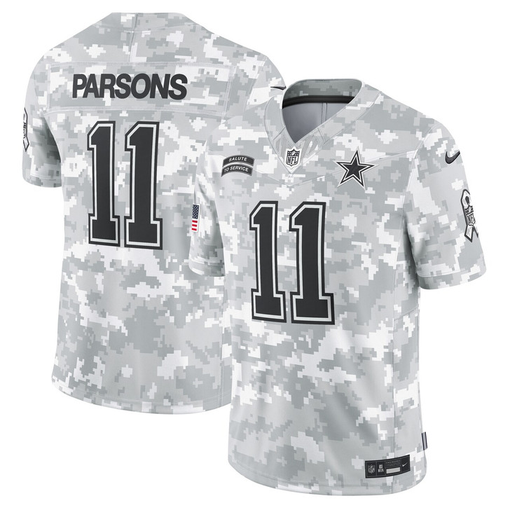Micah Parsons Dallas Cowboys 2024 Salute to Service Limited Jersey - Arctic Camo