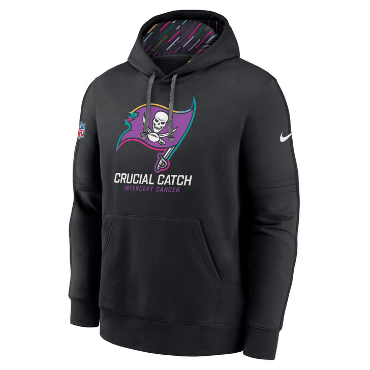 Tampa Bay Buccaneers 2024 Crucial Catch Club Pullover Hoodie - Black