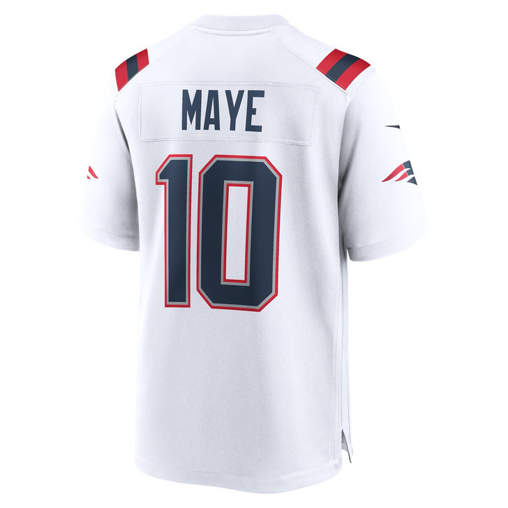 Drake Maye New England Patriots 2024 First Round Pick Player Game Jersey - White