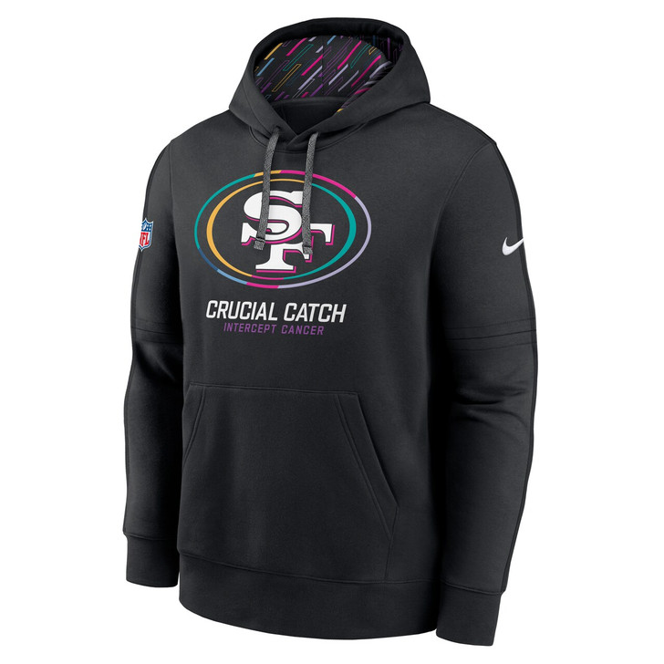 San Francisco 49ers 2024 Crucial Catch Club Pullover Hoodie - Black
