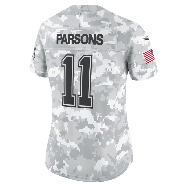 Micah Parsons Dallas Cowboys Women's 2024 Salute to Service Limited Jersey - Arctic Camo