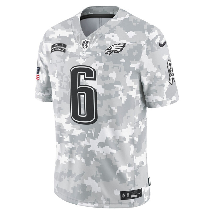 DeVonta Smith Philadelphia Eagles 2024 Salute to Service Limited Jersey - Arctic Camo