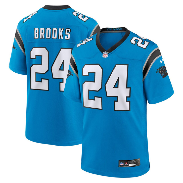 Jonathon Brooks Carolina Panthers 2024 Alternate Game Player Jersey - Blue