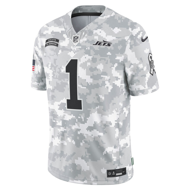 Sauce Gardner New York Jets 2024 Salute to Service Limited Jersey - Arctic Camo