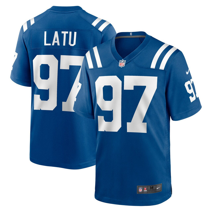 Laiatu Latu Indianapolis Colts 2024 First Round Pick Player Game Jersey - Royal