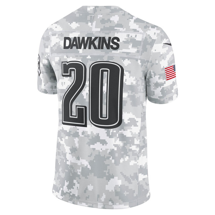 Brian Dawkins Philadelphia Eagles 2024 Salute to Service Retired Player Limited Jersey - Arctic Camo