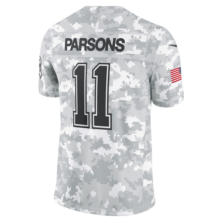 Micah Parsons Dallas Cowboys 2024 Salute to Service Limited Jersey - Arctic Camo