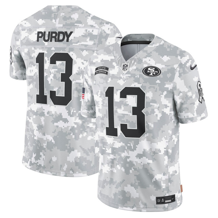 Brock Purdy San Francisco 49ers 2024 Salute to Service Limited Jersey - Arctic Camo