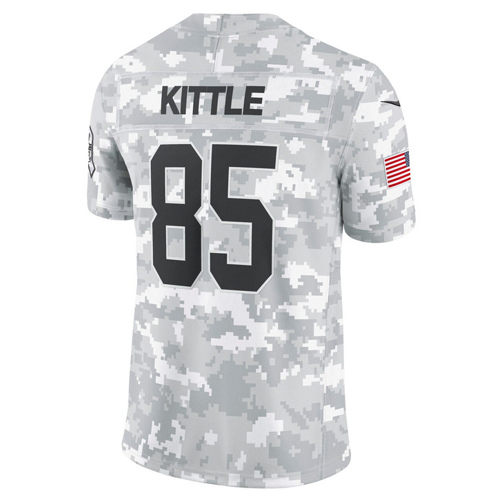 George Kittle San Francisco 49ers 2024 Salute to Service Limited Jersey - Arctic Camo