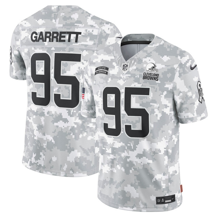 Myles Garrett Cleveland Browns 2024 Salute to Service Limited Jersey - Arctic Camo