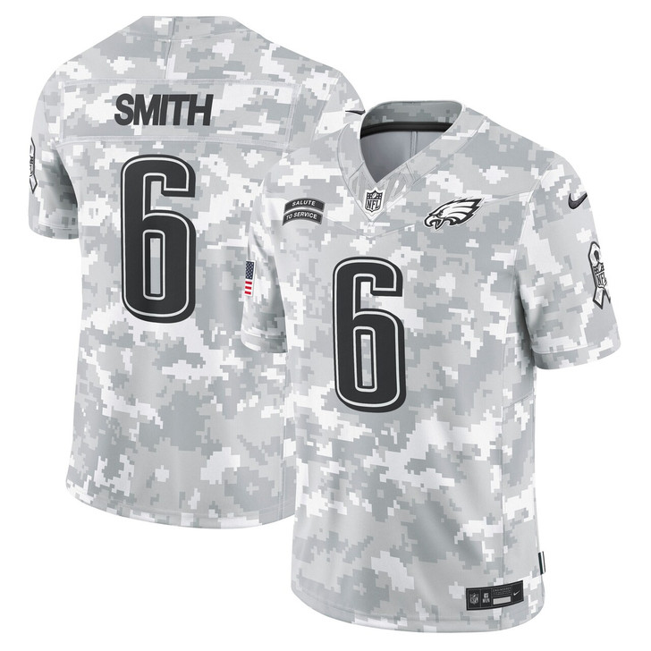 DeVonta Smith Philadelphia Eagles 2024 Salute to Service Limited Jersey - Arctic Camo