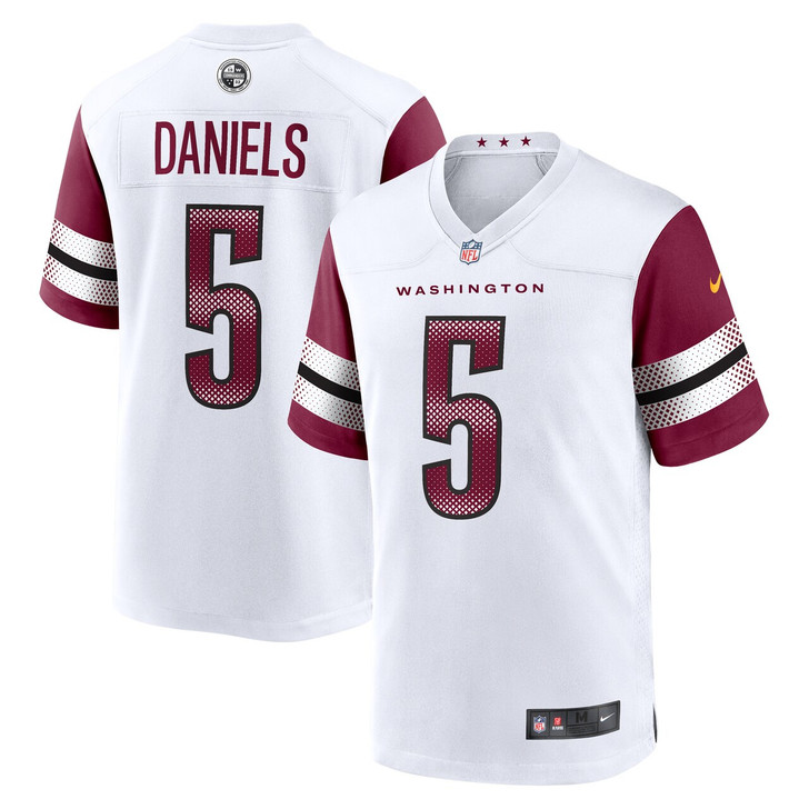 Jayden Daniels Washington Commanders 2024 First Round Pick Player Game Jersey - White