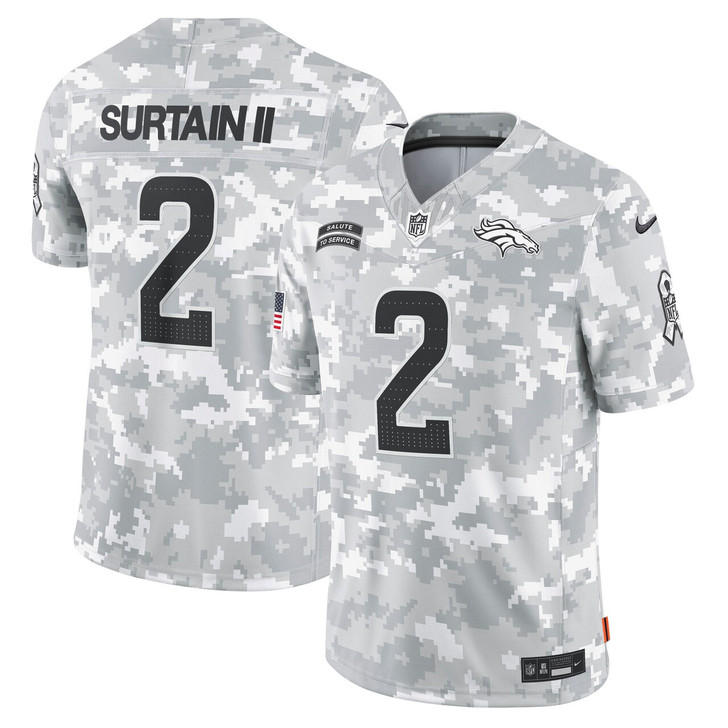 Patrick Surtain II Denver Broncos 2024 Salute to Service Limited Jersey - Arctic Camo